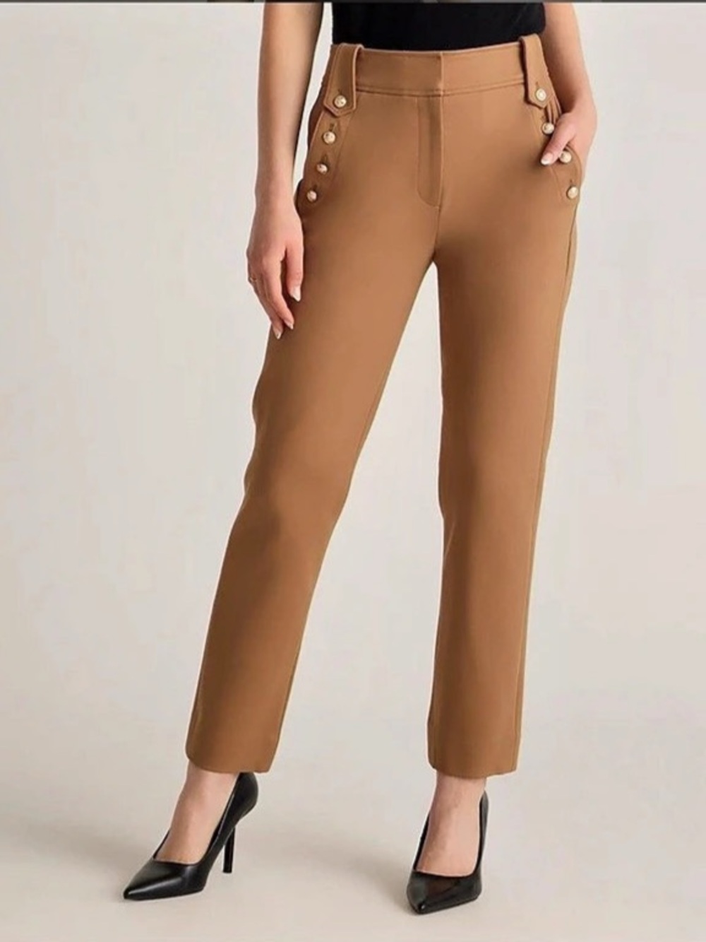 Quince Ultra Stretch Ponte Straight Leg Mariner Pants Ponte Straight Leg Pants